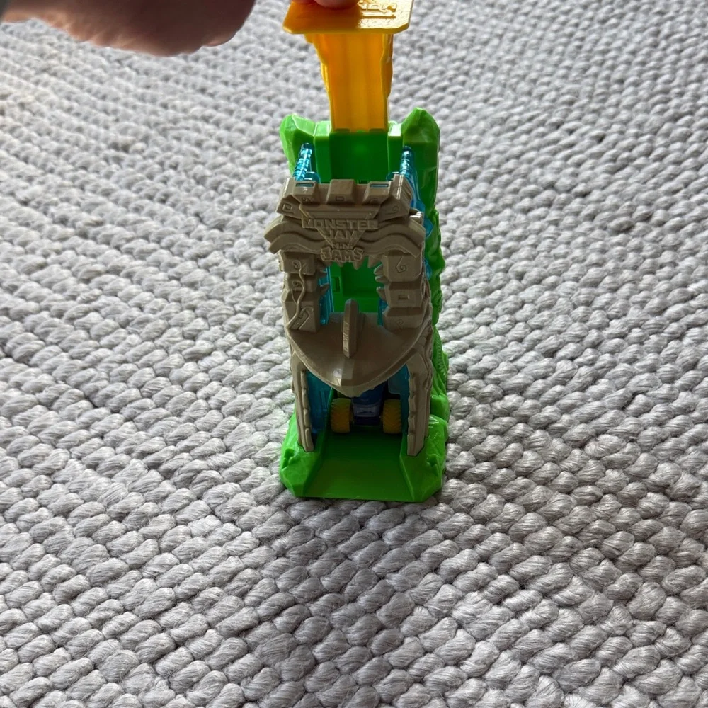 Monster Jam Green and Yellow Kids Toy with Blue Accents